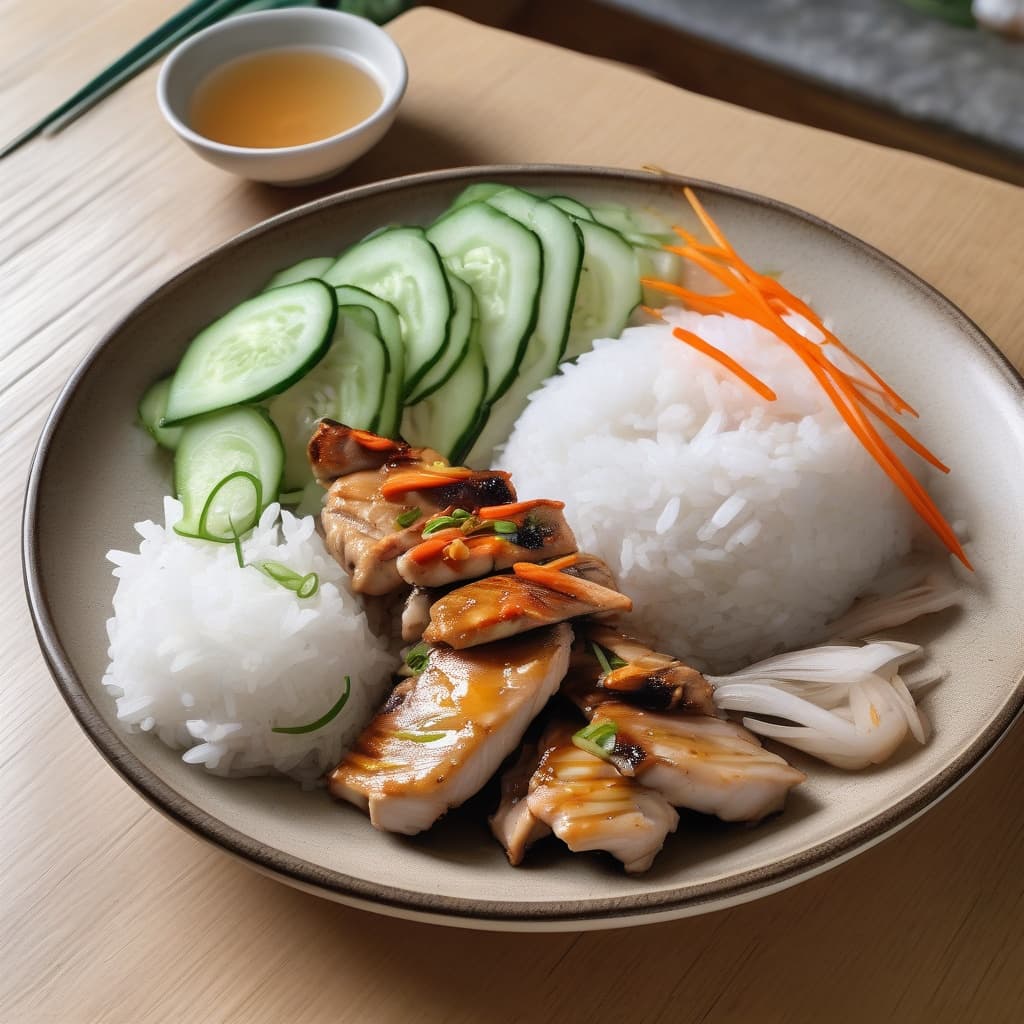 Grilled Lemongrass Chicken Rice