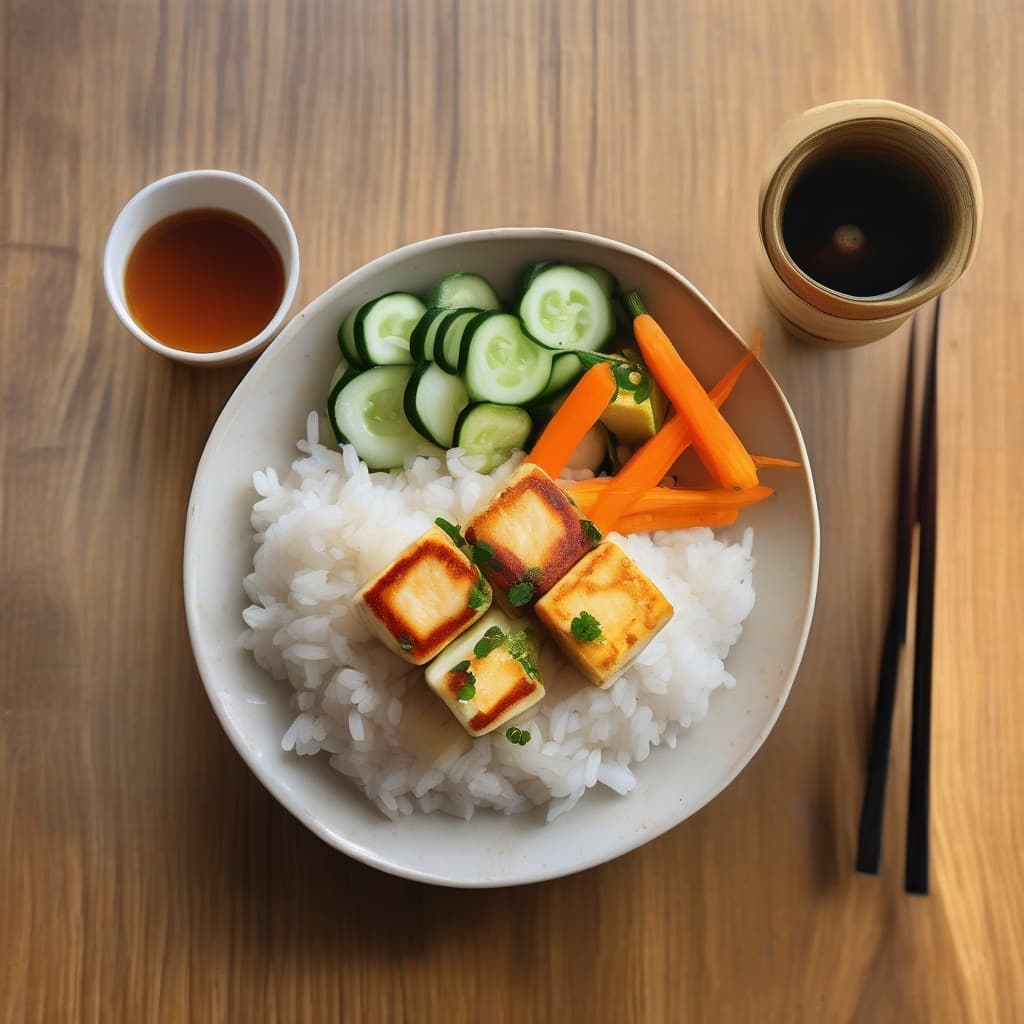 Grilled Lemongrass Tofu Rice