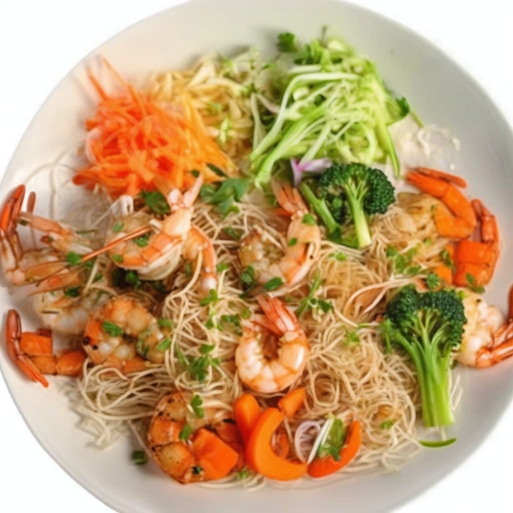 Grilled Lemongrass Prawn Vermicelli